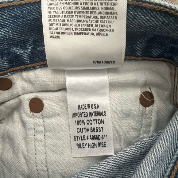 Agolde Riley High Rise Straight Crop Jeans - Picture 9 of 9